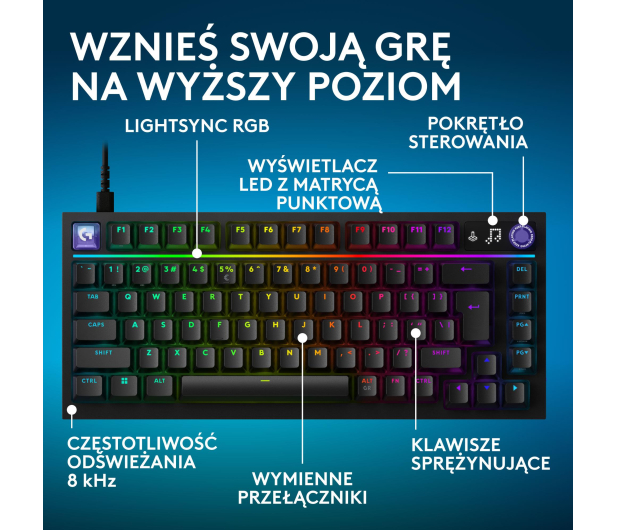 Logitech G316 X 75 czarny - 1598666 - zdjęcie 2
